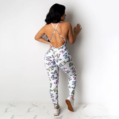 Jumpsuit Espalda Descubierta con Estampado en Cadera - Image 11