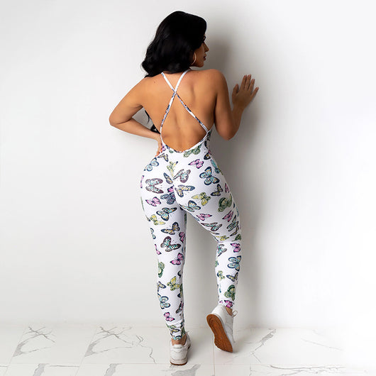 Jumpsuit Espalda Descubierta con Estampado en Cadera - Image 11