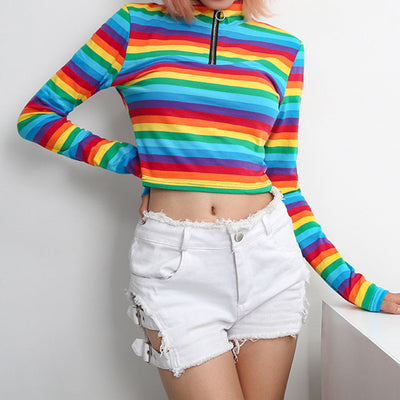 Playera con Cierre de Colores Arcoíris - Image 17