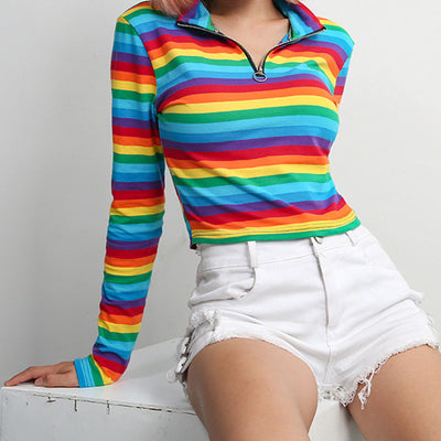 Playera con Cierre de Colores Arcoíris - Image 20
