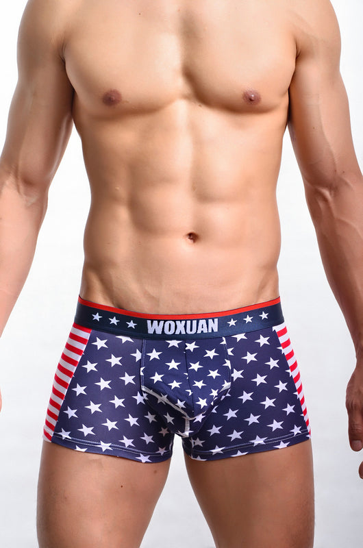 Bóxers Estampados con Bandera Americana de Costilla Elástica - Image 6
