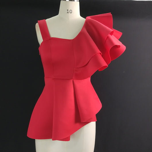 Blusa con Volantes y Diseño Asimétrico - Image 7