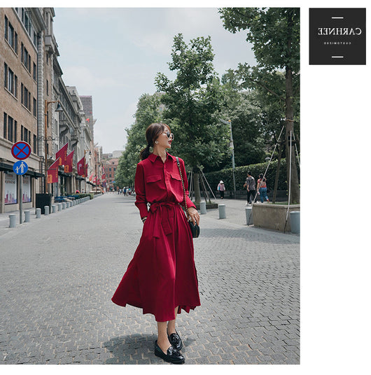 Vestido Camisero con Cintura Marcada - Image 20