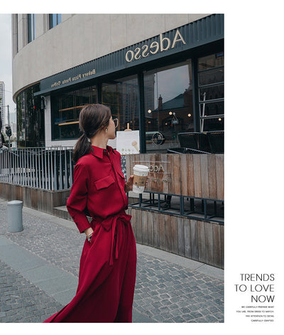 Vestido Camisero con Cintura Marcada - Image 26