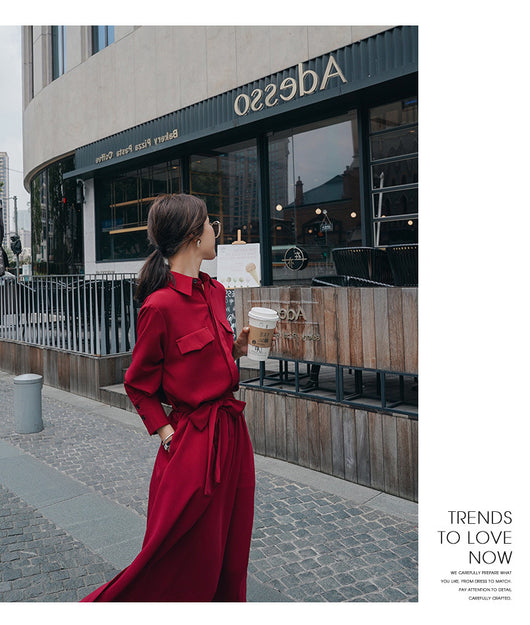 Vestido Camisero con Cintura Marcada - Image 26