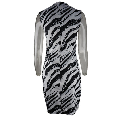 Vestido Sin Mangas con Estampado de Cebra - Image 11