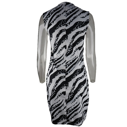 Vestido Sin Mangas con Estampado de Cebra - Image 11