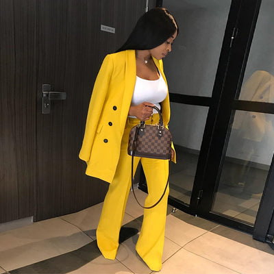 Blazer Amarillo Elegante para Mujer - Image 12