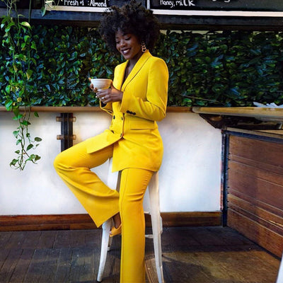 Blazer Amarillo Elegante para Mujer - Image 13