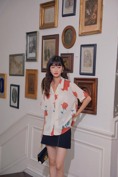 Camisa Estampada Suelta Multiusos con Personalidad - Image 6