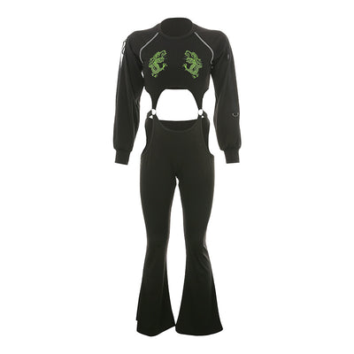 Jumpsuit Largo Bordado con Mangas Largas - Image 30
