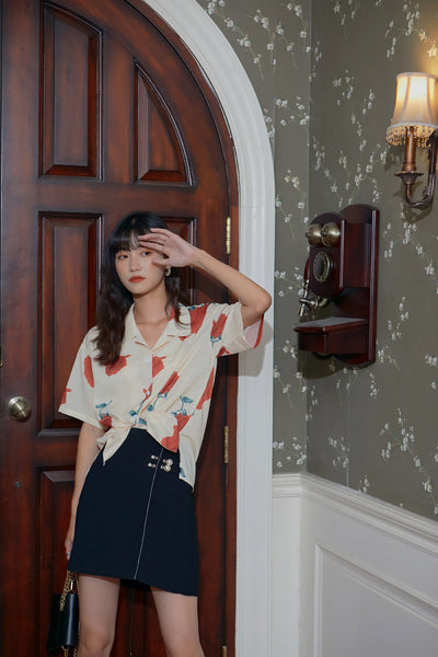 Camisa Estampada Suelta Multiusos con Personalidad - Image 11
