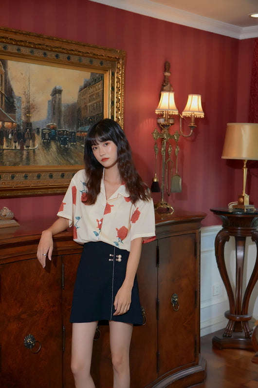 Camisa Estampada Suelta Multiusos con Personalidad - Image 14