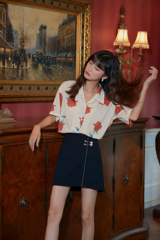 Camisa Estampada Suelta Multiusos con Personalidad - Image 15