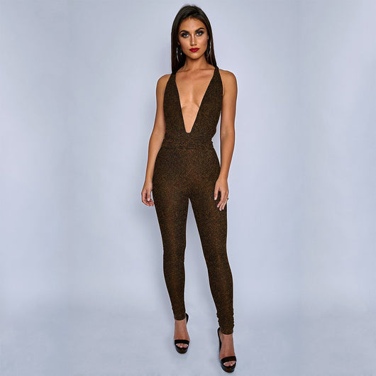 Enterizo de Seda Brillante con Tirantes Sexy - Image 15