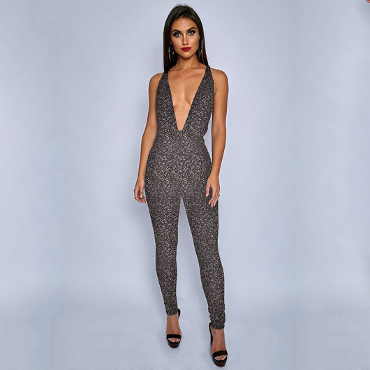 Enterizo de Seda Brillante con Tirantes Sexy - Image 17