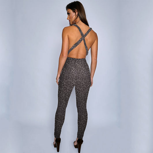 Enterizo de Seda Brillante con Tirantes Sexy - Image 18