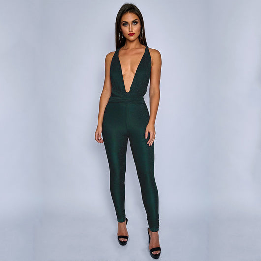 Enterizo de Seda Brillante con Tirantes Sexy - Image 21