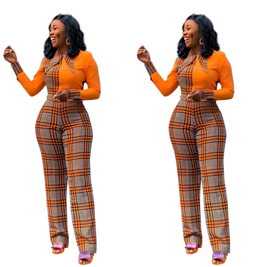 Jumpsuit Elegante con Costuras de Contraste y Piernas Anchas - Image 19