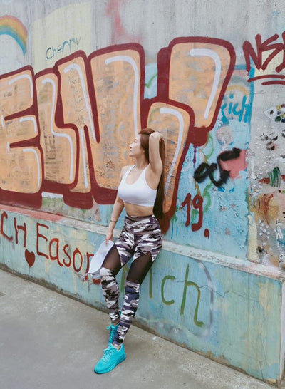 Leggings Deportivos Yoga con Estampado Camuflaje y Cintura Alta - Image 9