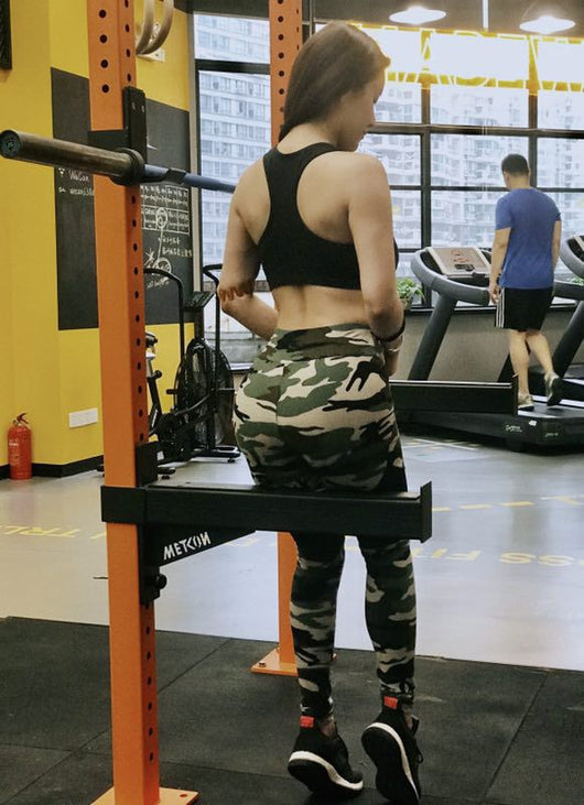 Leggings Deportivos Yoga con Estampado Camuflaje y Cintura Alta - Image 13