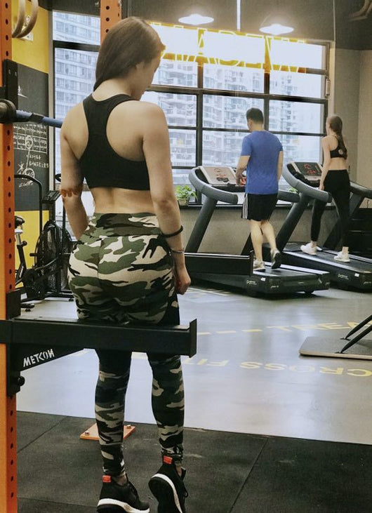 Leggings Deportivos Yoga con Estampado Camuflaje y Cintura Alta - Image 16