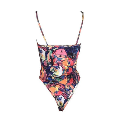 Traje de Baño Enterizo con Encaje Escote Descubierto - Image 13