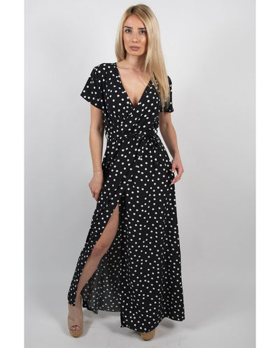 Vestido de Lunares con Escote en V Profundo - Image 20