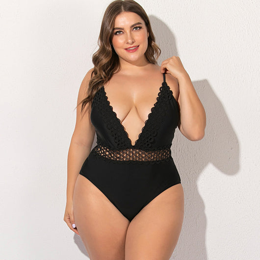 Traje de Baño Enterizo con Encaje Elegante - Image 15