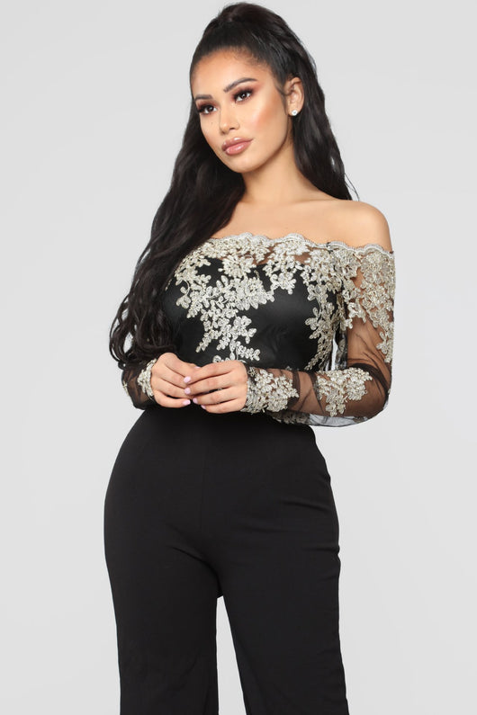 Jumpsuit de Pierna Ancha con Cuello de Encaje - Image 18