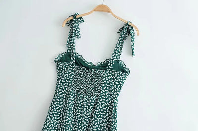 Vestido Camisero de Gasa Floral - Image 7