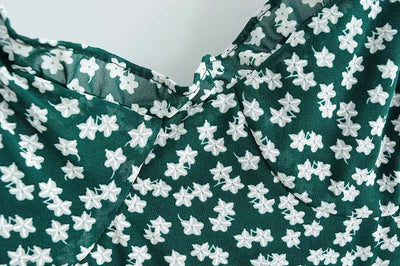 Vestido Camisero de Gasa Floral - Image 8