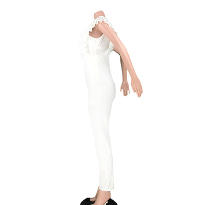 Jumpsuit Escote en V Profundo de Color Sólido - Image 21