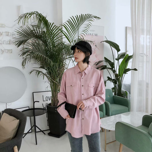 Camisa Suelta de Manga Larga con Botones para Mujer - Image 15