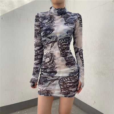 Body Estampado Ajustado Sexy - Image 6