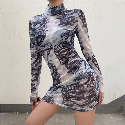 Body Estampado Ajustado Sexy - Image 9