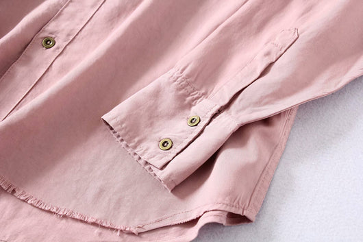 Camisa Suelta de Manga Larga con Botones para Mujer - Image 32
