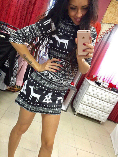 Suéter Navideño para Mujer con Diseño de Reno - Tejido Cálido Talla Grande - Image 9