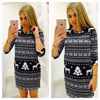 Suéter Navideño para Mujer con Diseño de Reno - Tejido Cálido Talla Grande - Image 13