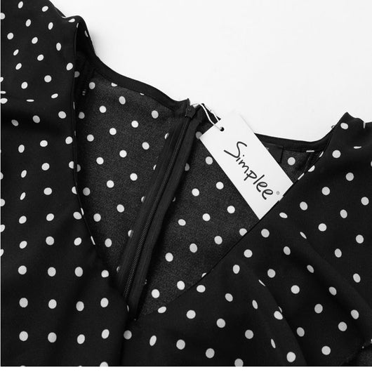 Jumpsuit con Volantes y Estampado de Olas - Image 9