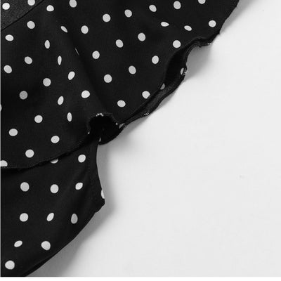 Jumpsuit con Volantes y Estampado de Olas - Image 10