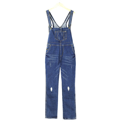 Overol Denim Rasgado con Estilo Urbano - Image 11