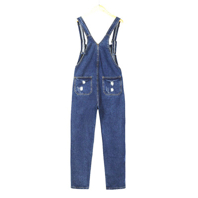 Overol Denim Rasgado con Estilo Urbano - Image 12