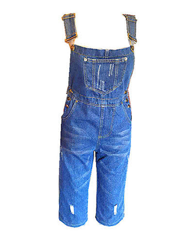Overol Denim Rasgado con Estilo Urbano - Image 17
