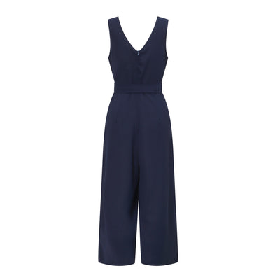 Jumpsuit con Escote en V, Halter y Cinturón - Image 28