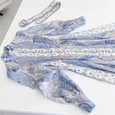 Vestido de Lino Estampado - Image 10