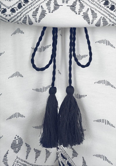 Jumpsuit Elástico con Estampado de Olas y Cintura Ajustable - Image 9