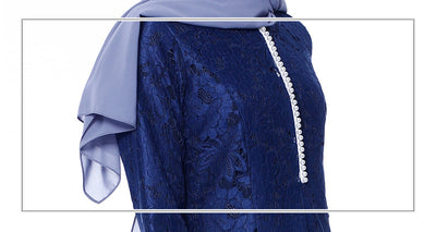 Vestido Musulmán de Encaje para Mujer - Fresco y Elegante para Verano - Image 11