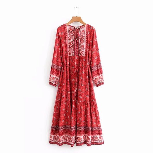 Vestido Ejecutivo con Corbata en Escote y Mangas Largas - Image 9