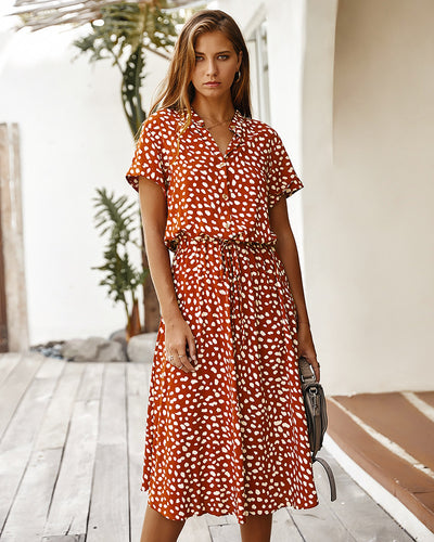 Vestido Corto de Verano para Mujer con Lunares y Manga Corta - Image 19